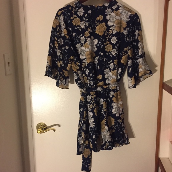 Cutest Navy Floral Romper - Picture 4 of 5